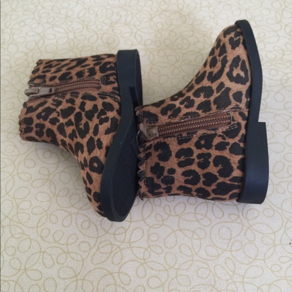 Baby Girls Lepard Zipper Garanimals  Infants Boot - Picture 5 of 8